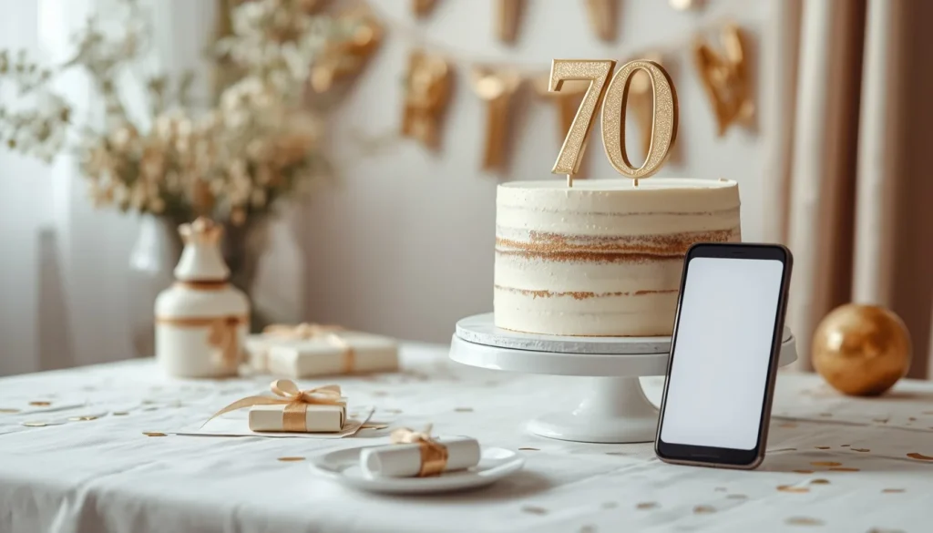 70th Birthday Captions for Social Media