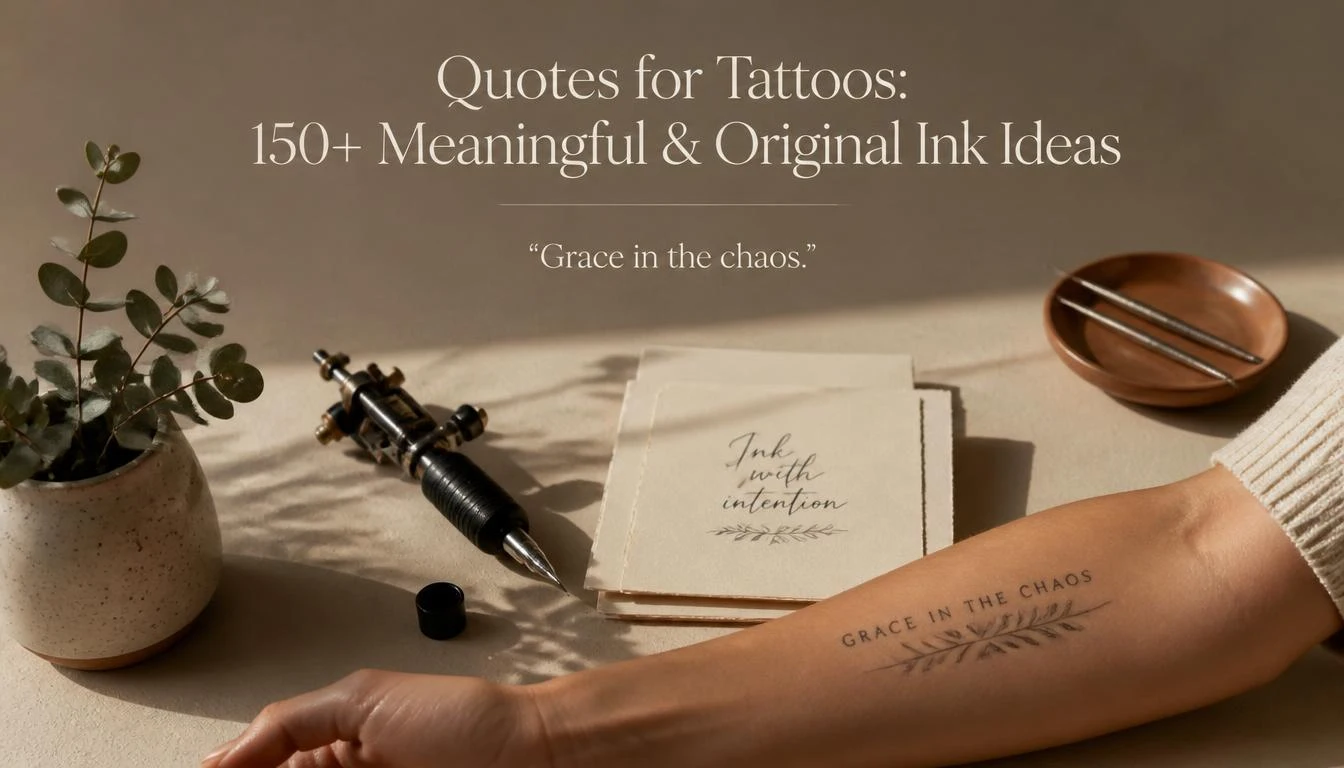 Quotes for Tattoos: 150+ Meaningful, Short & Original Ideas (2026 Guide)